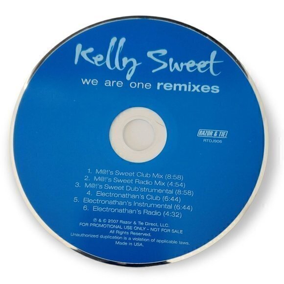 Kelly Sweet‎ - We Are One Remixes [2007 Promotional Maxi-Single CD] - Picture 3 of 3